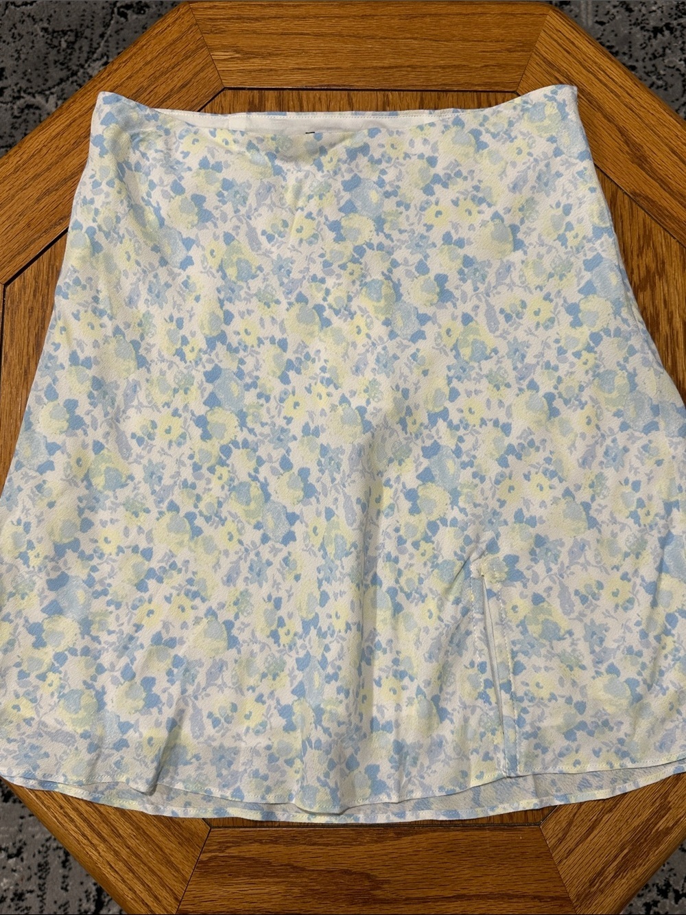 *COTTON CANDY* LA Blue x White Floral A-Line Skirt NWT Size Medium